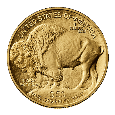 A picture of a Pièce américaine Bison d’Amérique en or de 1 oz (2025)